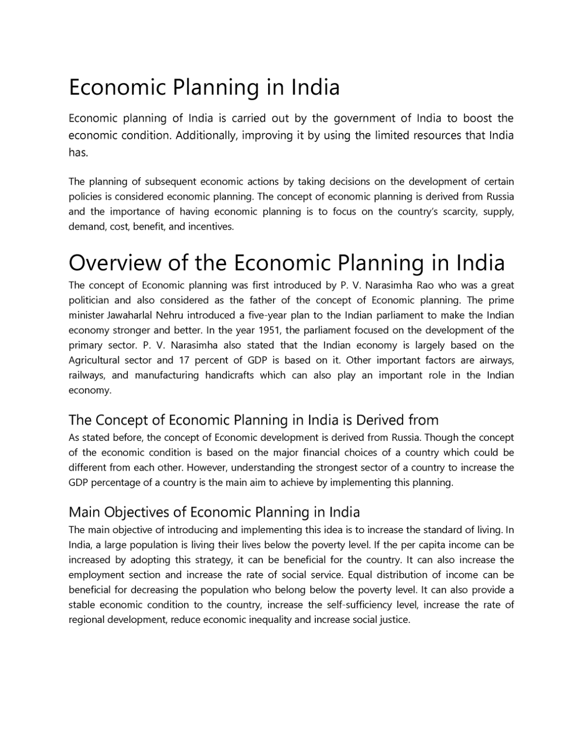 Resource Allocation Under Plans : The Blueprint of Growth
